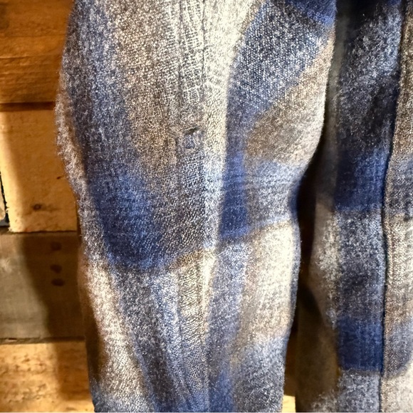 Vintage Western Pendleton Shirt Boys Large Blue Plaid - Picture 14 of 14